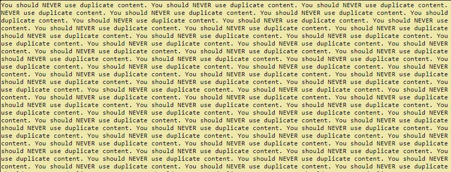 Duplicate content error in seo